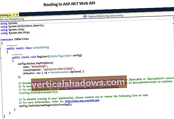 Udforskning af routing i Web API